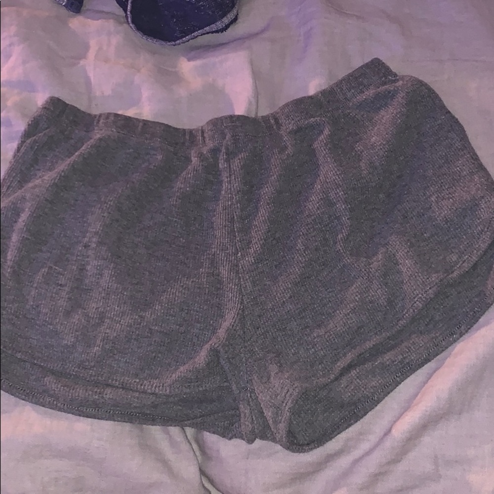 Brandy Melville gray thermal shorts